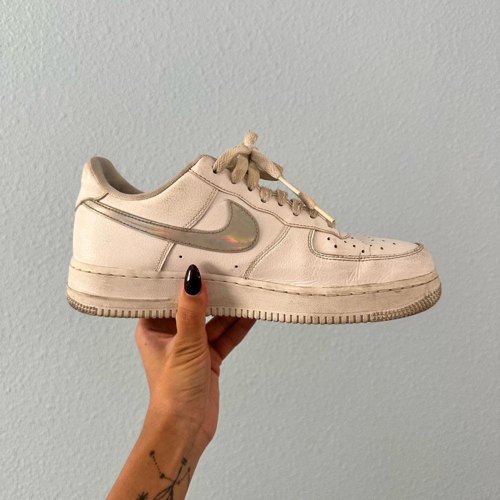 White Monochrome Air Force 1’s, WOMENS 10